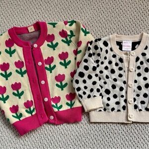 Floral & Polka Dot Cardigans - Hanna Andersson & Boutique - EUC